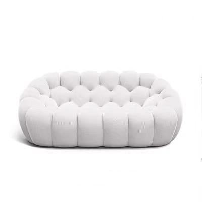 Modern minimalist bubble sofa - designer fabric, trending online, creative football art, curved sofa for home living room