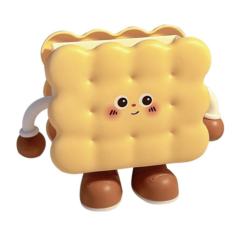 Cute and creative cheese-shaped desktop organizer - makeup brush holder, high-value student stationery pen holder, new  design