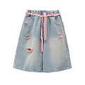 Girlshortssummer pants thin summer pants women's youthnew arrival denim shorts loose pants