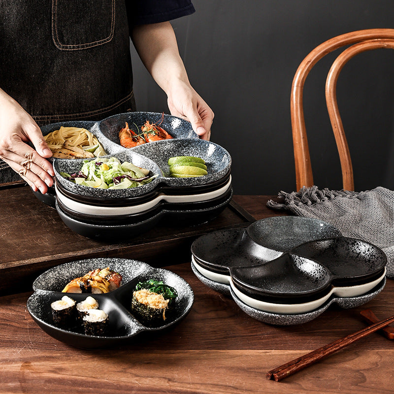 Japanese retro dessert plate - stylish & practical for home use - perfect for single servings, breakfast, snacks, and desserts