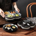 Japanese retro dessert plate - stylish & practical for home use - perfect for single servings, breakfast, snacks, and desserts