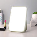 High-definition makeup mirror - desktop plastic vanity mirror - princess style beauty mirror with storage - stackable square design - ideal for home and travel