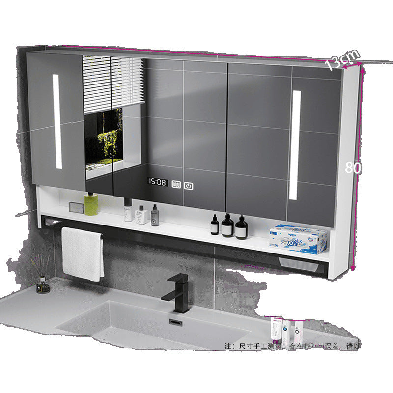 [Consultation and installation] Smart bathroom mirror cabinet is separately wall-mounted with lamp defogging bathroom dressing mirror is simple