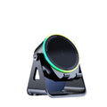 Creative new zj-08 multifunctional wireless charging induction speaker with rgb color-changing lights, desktop stand, and bluetooth mobile phone speaker