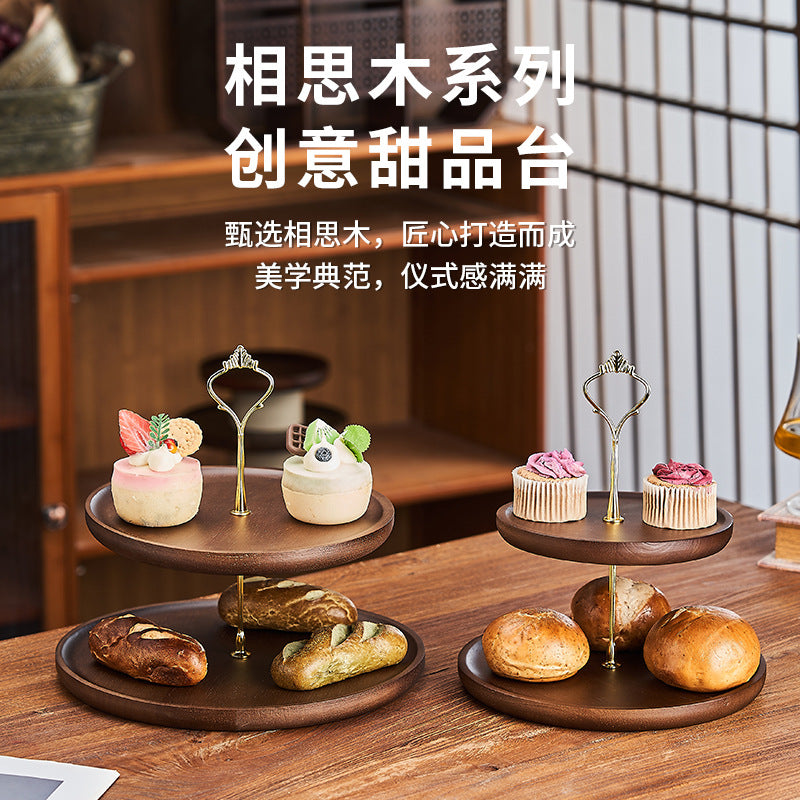 Dessert table display stand, new chinoiserie wedding cake tray, multi-layered afternoon tea snack stand, tea break table, pastry display