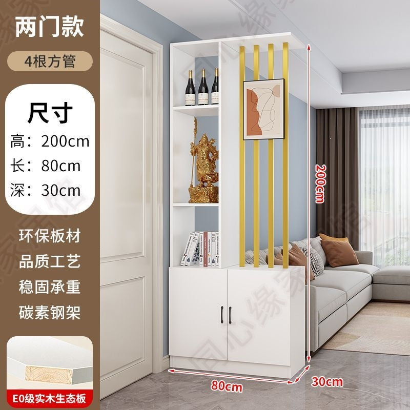 Entrance door shoe cabinet, entrance cabinet, all-in-one screen partition, living room cover, wine cabinet, storage rack, prosperous decoration cabinet