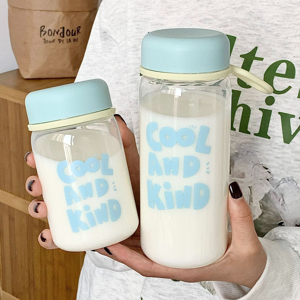 Handle ring cup casualbest selling plastic water cup student high-looking ins cup tea cup large capacity with handle ring