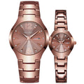 Rose gold couple set