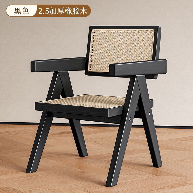 Chair solid wood rattan dining chair rattan chair armrest k chair for homeb&b rattan chair casualnordic dining chair