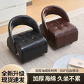 Swivel stool small stool living room for home low stool accessible luxuryclassy shoe changing stool movable leather back stool