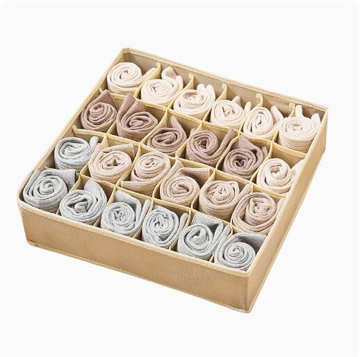 Home Furnishing Day New Material Non-woven Four-piece Storage Box Fabric Storage Box Bras Storage Box Underwear Finishing