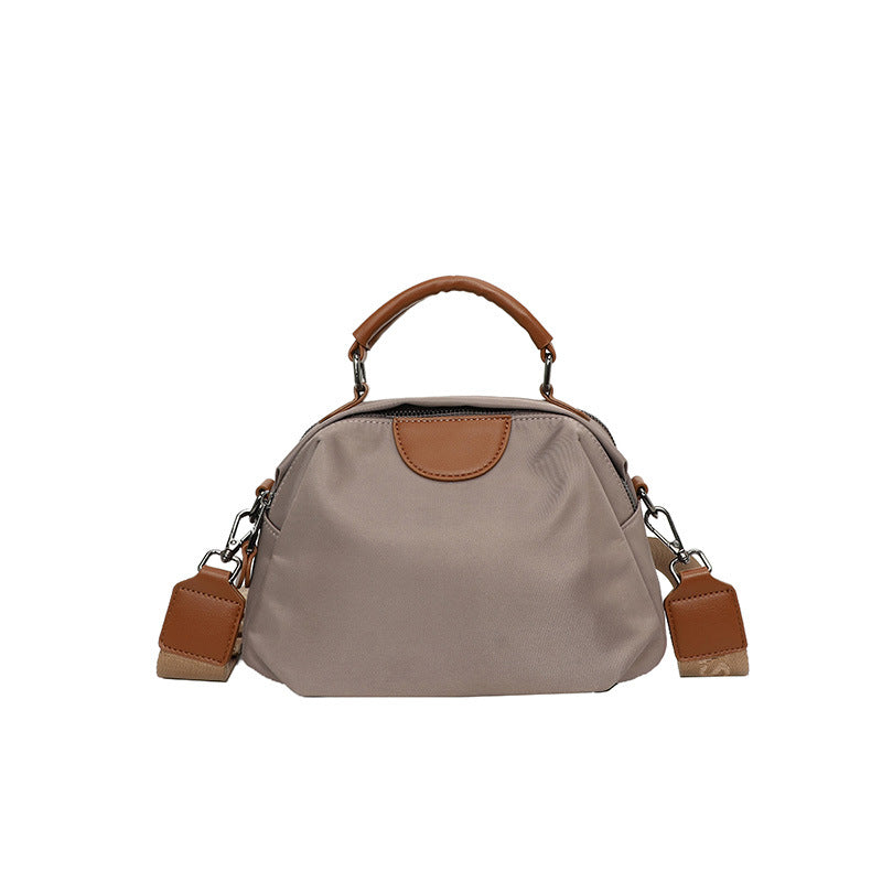 Simple small bag women's 2024 new fashionable versatile large-capacity nylon shoulder bag girl foreign messenger bag