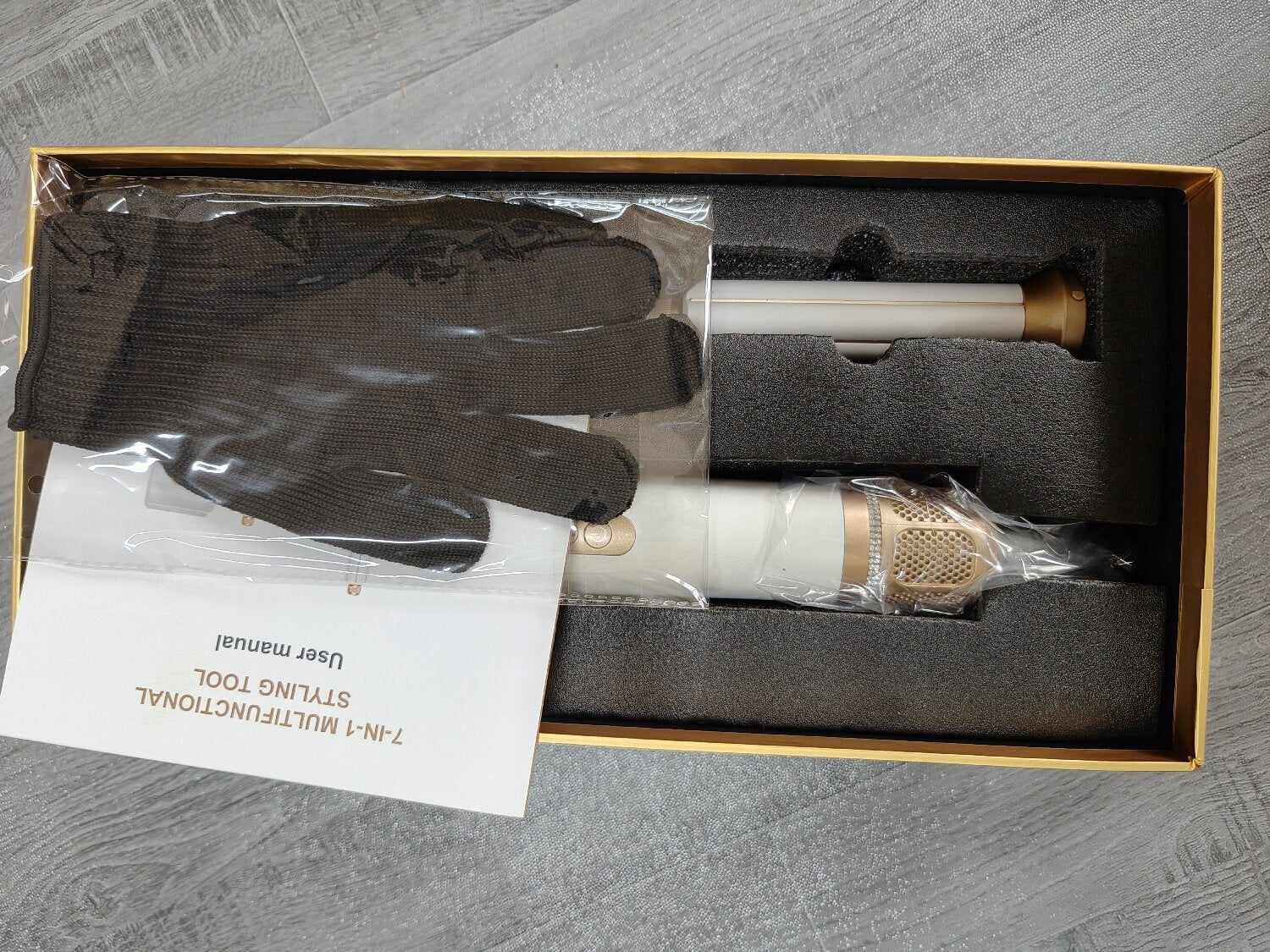 Cross-border automatic seven-in-one hot air comb automatic adsorption multi-functional curling iron brushless motor high-speed hair dryer