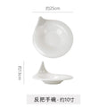 Minimalist high-end irregular ceramic dinnerware - unique solid color dessert plates for restaurants, hotels, and catering - pastry plates