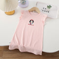 girls' summer dress: new stylish children's clothing, kids' short-sleeve skirt, summer long t-shirt dress, dropshipping available