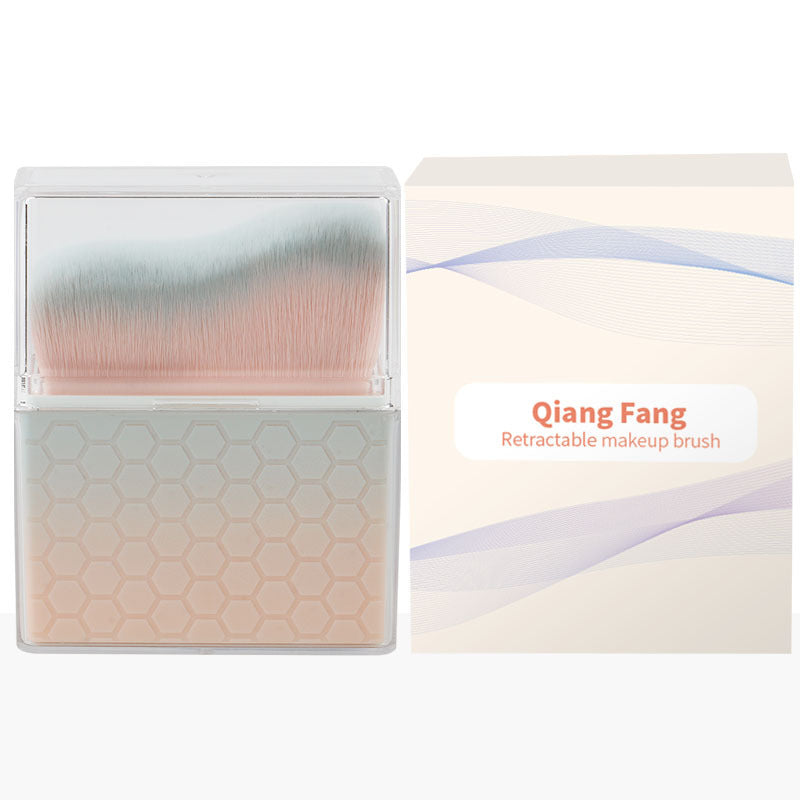 Travel storage retractable brush mini traceless push-pull telescopic foundation brush skin beauty portable makeup applicator makeup brush