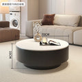 Round slate coffee table combination living room for home italian normcore tea table large and small apartmentaccessible luxuryclassy sense tea table