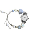 Jewelry pearl strap watch new design black technology internet celebrity stylish creative quartz watch quartz women's watch