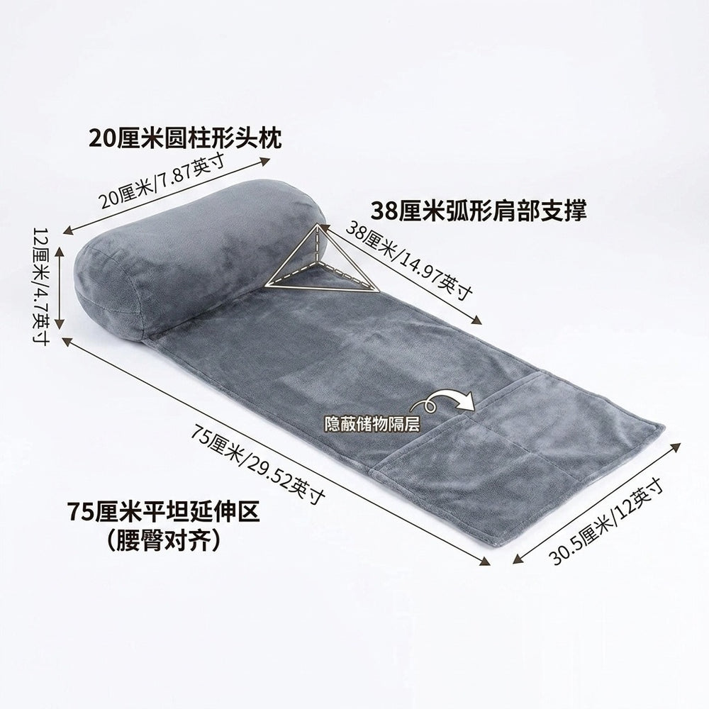 Ergonomic pillow for recliners, side sleeper support pillow, neck and head care pillow, travel pillow