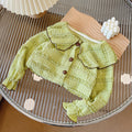 new children's lace blouse - spring/autumn outerwear, long sleeve top, versatile doll collar, stylish and trendy