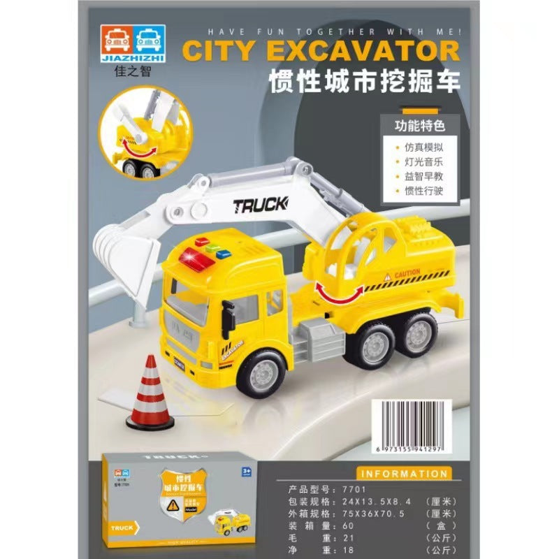 simulation engineering vehicle series multi-functional school bus mixer truck kids early education educational toy car model gift