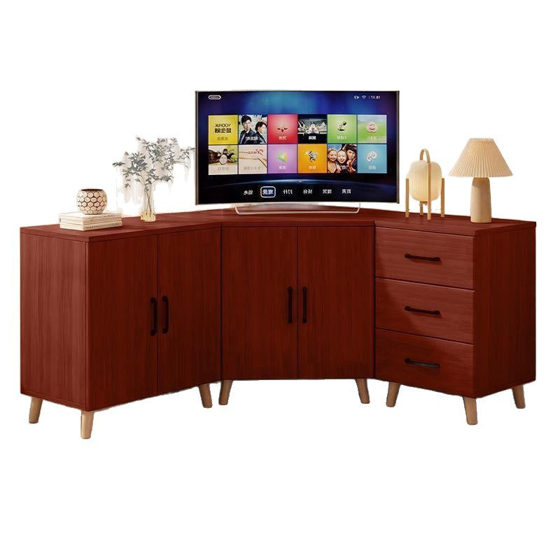 Corner cabinet multifunctional triangular tv stand minimalist creative storage cabinet european light luxury tv cabinet storage unit