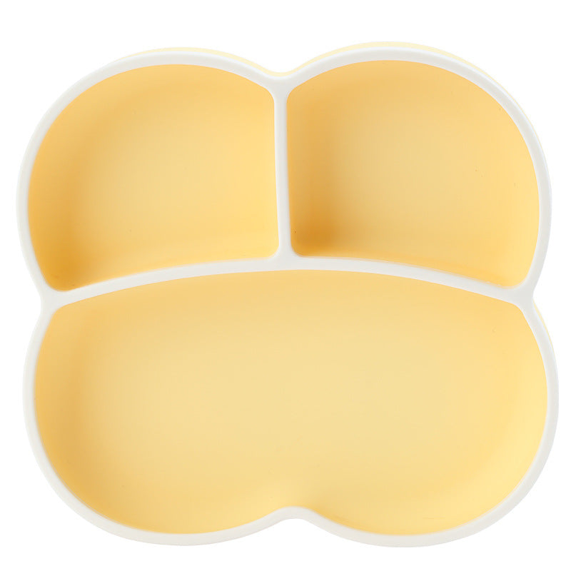 Baby feeding plate - suction cup, all-in-one silicone divided plate for infants - encourages independent eating - customizable