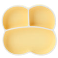 Baby plate - all-in-one silicone divided plate with suction cup for infants - self-feeding utensils for toddlers learning to eat