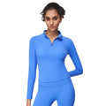 Yoga apparel pilates slimming workout outdoor fitness top women's quick-dry sports long sleeve jacket casual wear