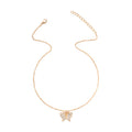 Butterfly necklace wholesale european and american cross-border jewelry simple fashion versatile nichesweater accessories full diamond clavicle chain for women