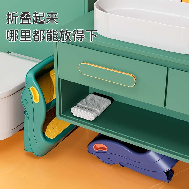 Children's toilet, small bench, folding baby wash, sink, bathroom, non-slip ladder, stepping foot stool