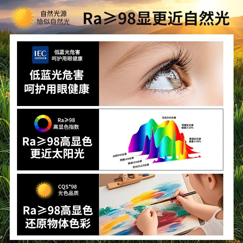 Wabi Sansan Full Spectrum Spotlight LED Aluminum Downlight Embedded Walnut Grain Eye Protection Bedroom Ceiling Light Ceiling Light