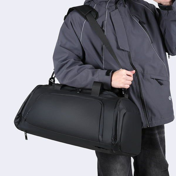 Sports fitness bag men's waterproof large-capacity travel bag portable shoulder messenger bag business travel backpack