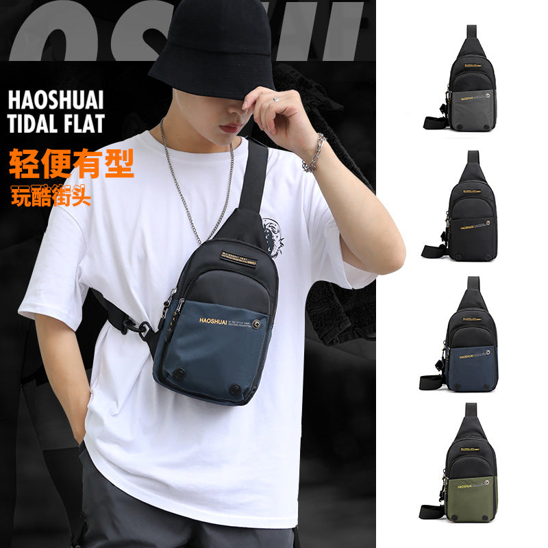 New Outdoor Men's Breast Bag Sports Multifunctional Crossbody Bag Chest Bag Casual Crossbody Bag Fishing Travel Bag