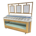 Commercial hot pot restaurant seasoning table, barbecue restaurant dipping table, haidilao disinfection and refrigeration small material table, fruit cold dish table
