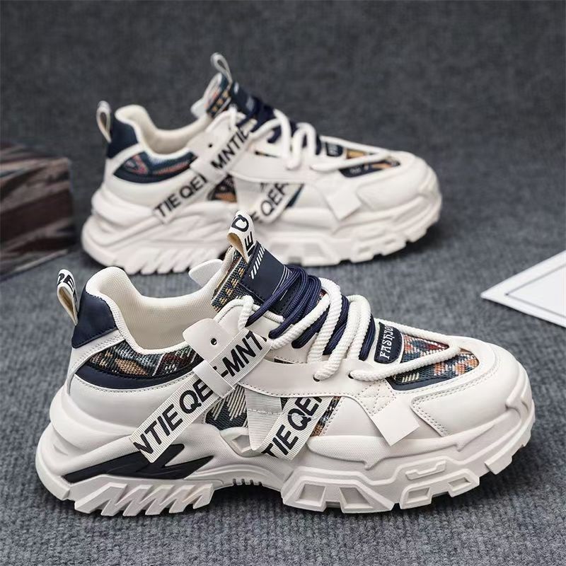 Popular men's shoes winter2025new arrival mesh sneakers youth trendy brand easiest for matchheight increasing dad trendy shoes