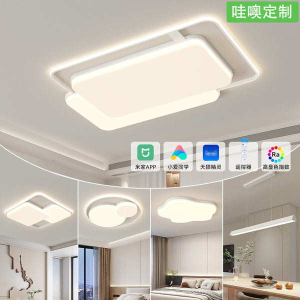 [Wow] Ceiling light Modern simple atmosphere Full spectrum eye protection LED light Nordic whole house lighting package