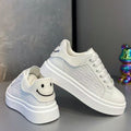 Men's fashion sneakers: 2025 spring new arrivals - trendy, versatile, chunky sole white shoes for students, athletic & casual wear