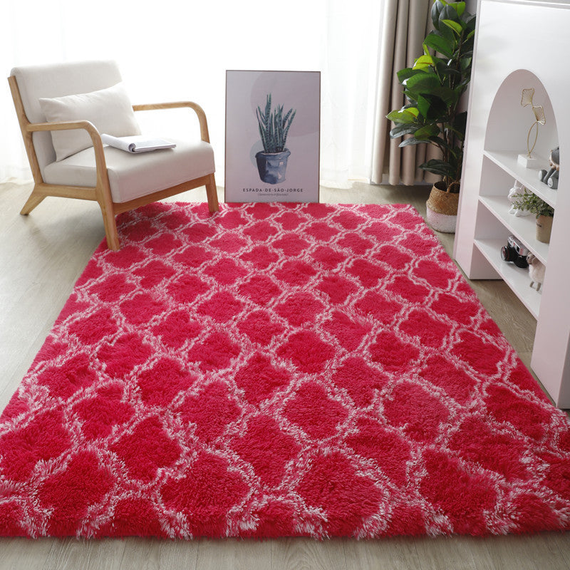 exclusive for home tie-dye carpet bedroom long stuffed carpet modern casual carpet floor mat modern scandinavian