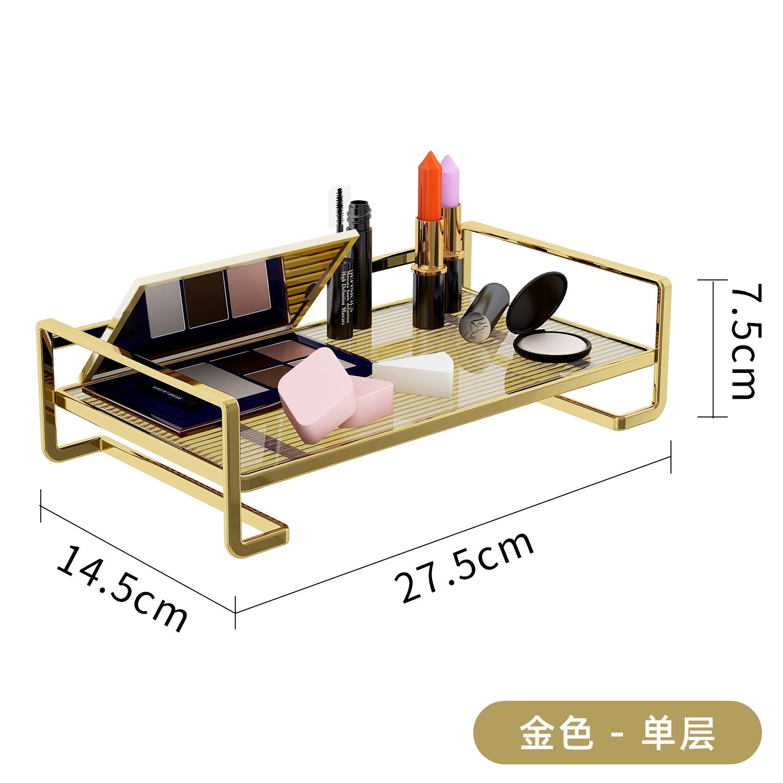 Cosmetics Shelf Desktop Storage Box Multi-layer Dresser Skin Care Finishing Layered Rack Dormitory Bathroom Wash Basket