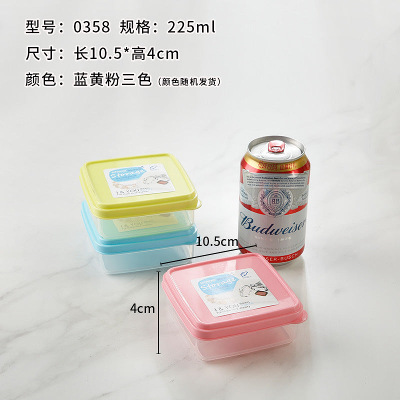 Mini transparent plastic box Small fresh-keeping box Food sealed storage box School kindergarten food sample box