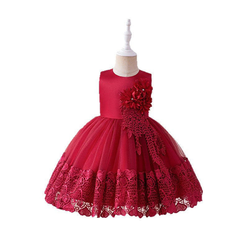 Summer children's dresses: new cross-border princess dresses, perfect for piano recitals, flower girls, hosts, evening events, and stylish birthday celebrations