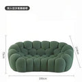 Modern minimalist bubble sofa - designer fabric, trending online, creative football art, curved sofa for home living room
