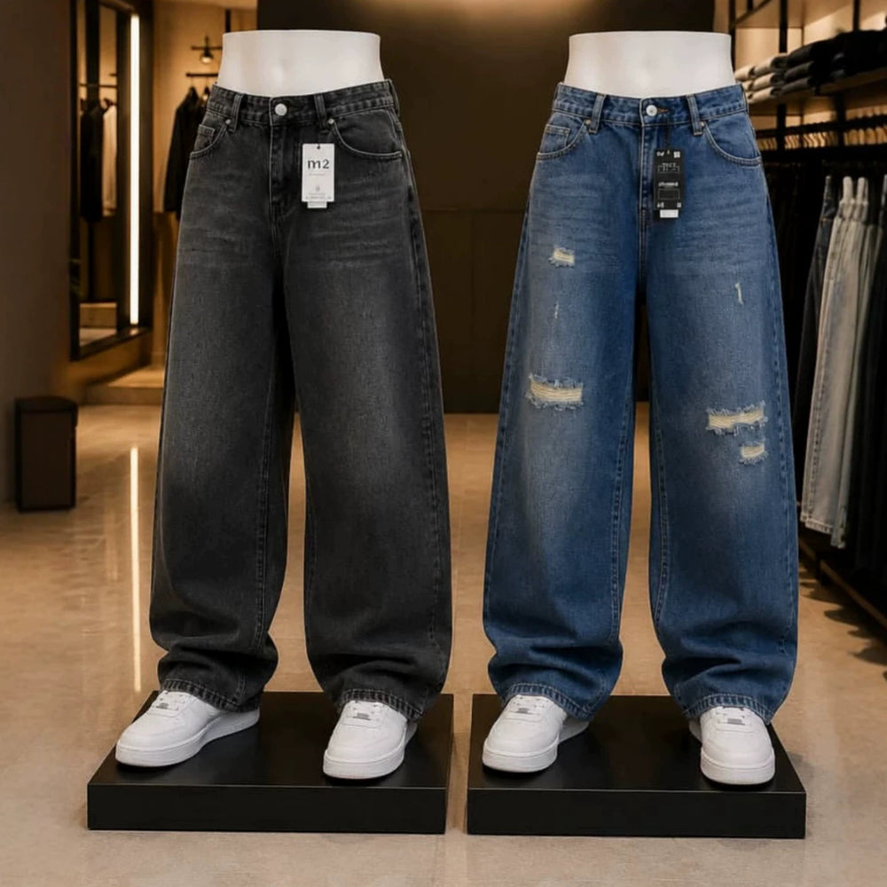 Casual simple men's jeansin stockwholesale men's jeansnew denim pants wholesale