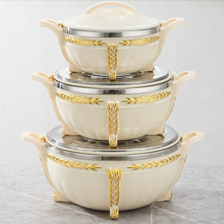 Factory direct sales cross-border hot-selling stainless steel insulation bucket white stone pattern black stone pattern light gold handle classic cross-border hot-selling