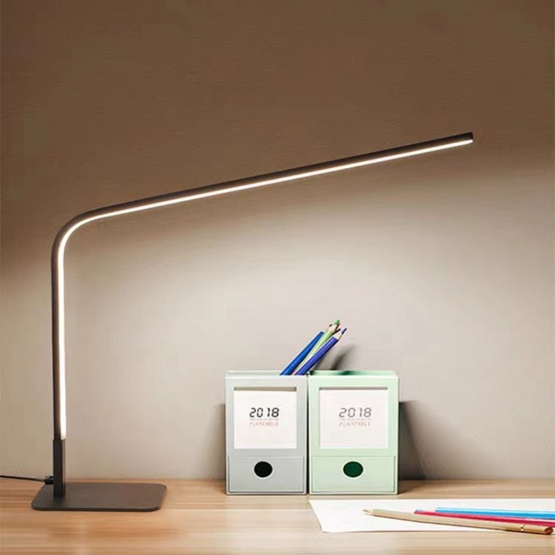 Led desk lamp - eye protection, study & reading light for college dorms - soft, desktop fill light - minimalist office lamp