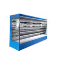 Non-standard customized large supermarket corner air curtain cabinet air-cooled fresh-keeping refrigerator fresh frozen refrigerator commercial