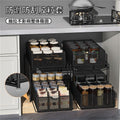 Kitchen pull-out storage rack, layered cabinet under the sink, multi-functional storage basket for storing miscellaneous items