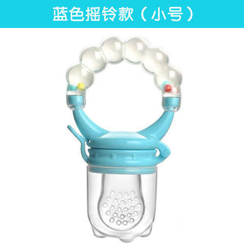 Baby food grade teether baby teething stick fruit vegetable bite bag pacifier newborn silicone teether