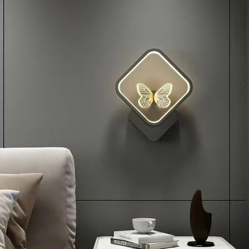 Creative minimalist wall sconce - modern lighting for living room tv backdrop, stairway, bedroom, and bedside